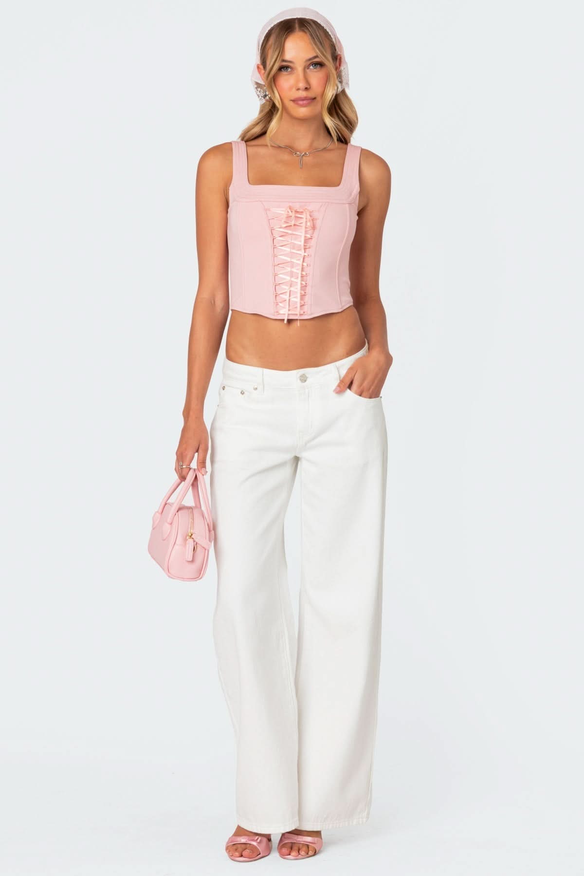 Amélie | Bow Tie Low Rise Jeans