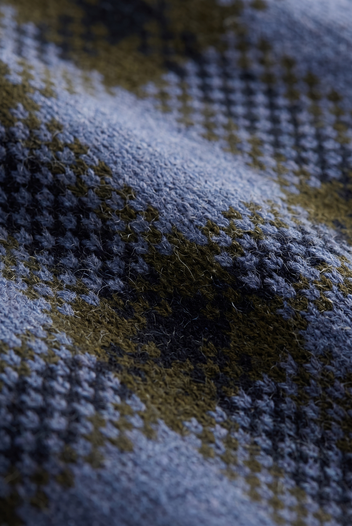Elodie | Plaid Knit Zip Up Jacket