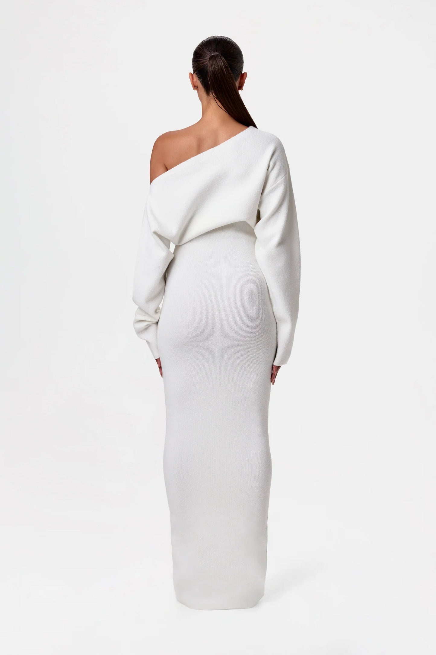 Florine Off Shoulder Knit Maxi Dress