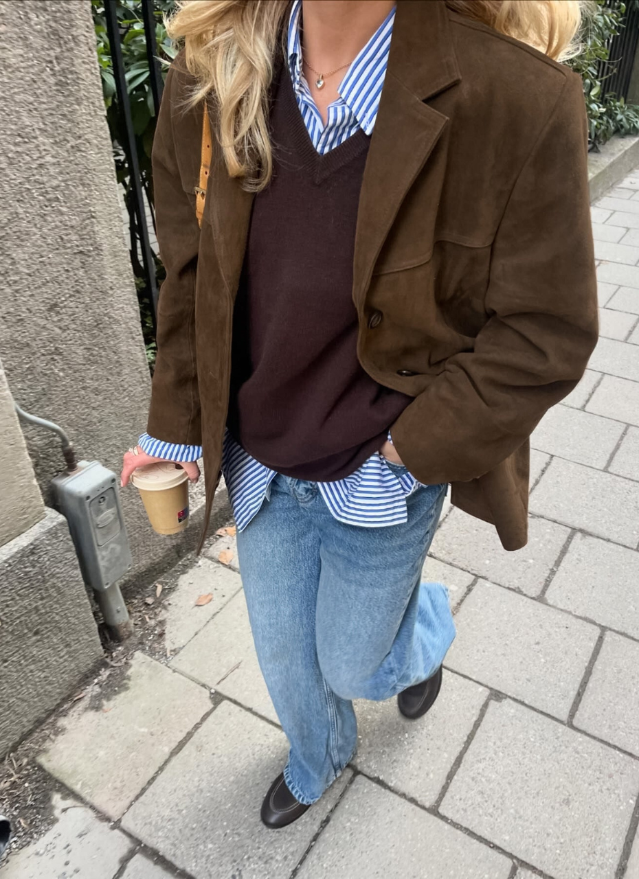 Romy Suede Button Jacket