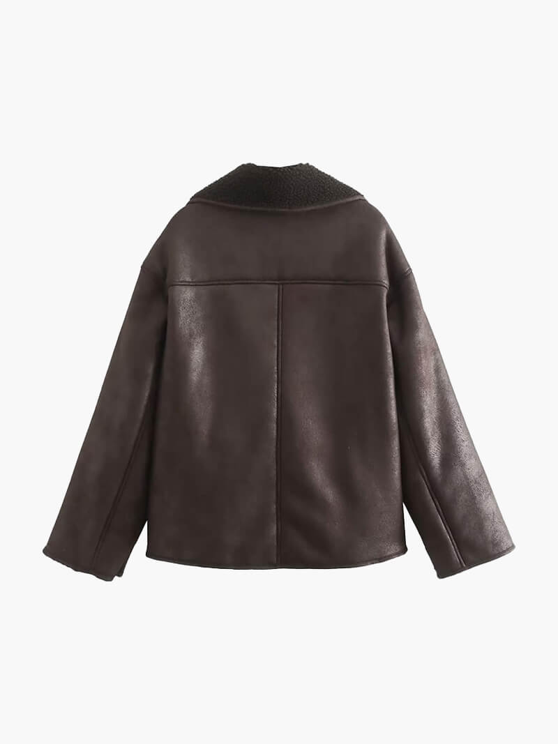 Rosalind | Shearling Faux Leather Jacket