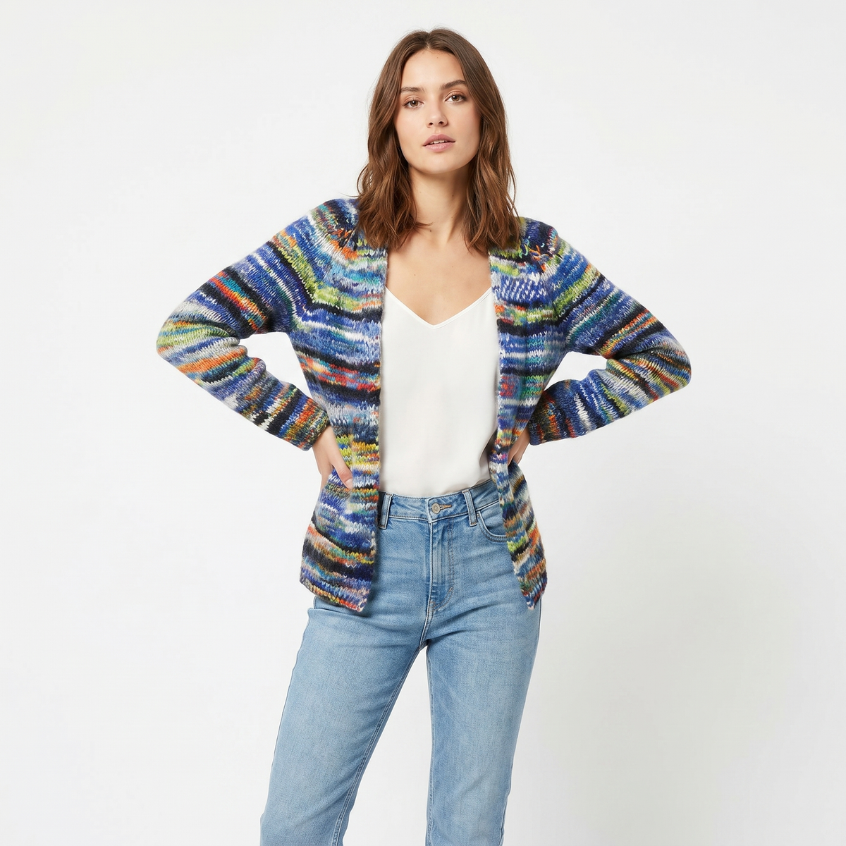 Rosalind | Space-Dye Chunky Cardigan