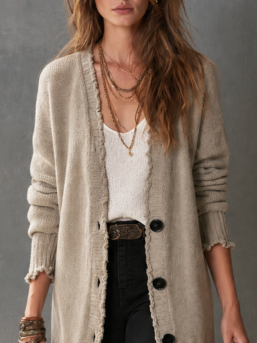 Sienna | Relaxed Longline Knit Cardigan