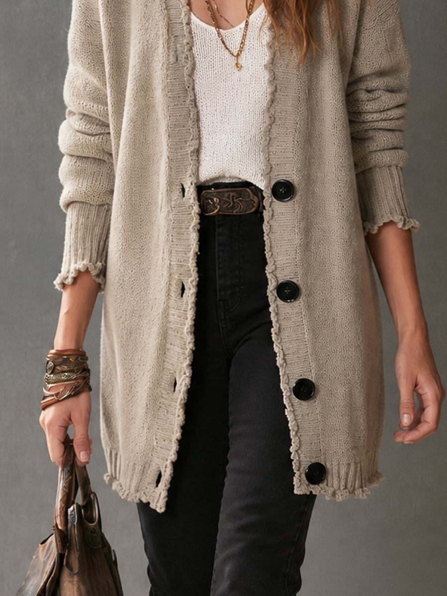 Sienna | Relaxed Longline Knit Cardigan