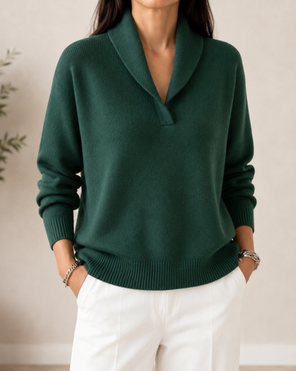 Della | Relaxed Fit V Neck Knit Jumper