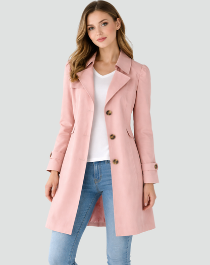 Celeste | Tailored Button Trench Coat