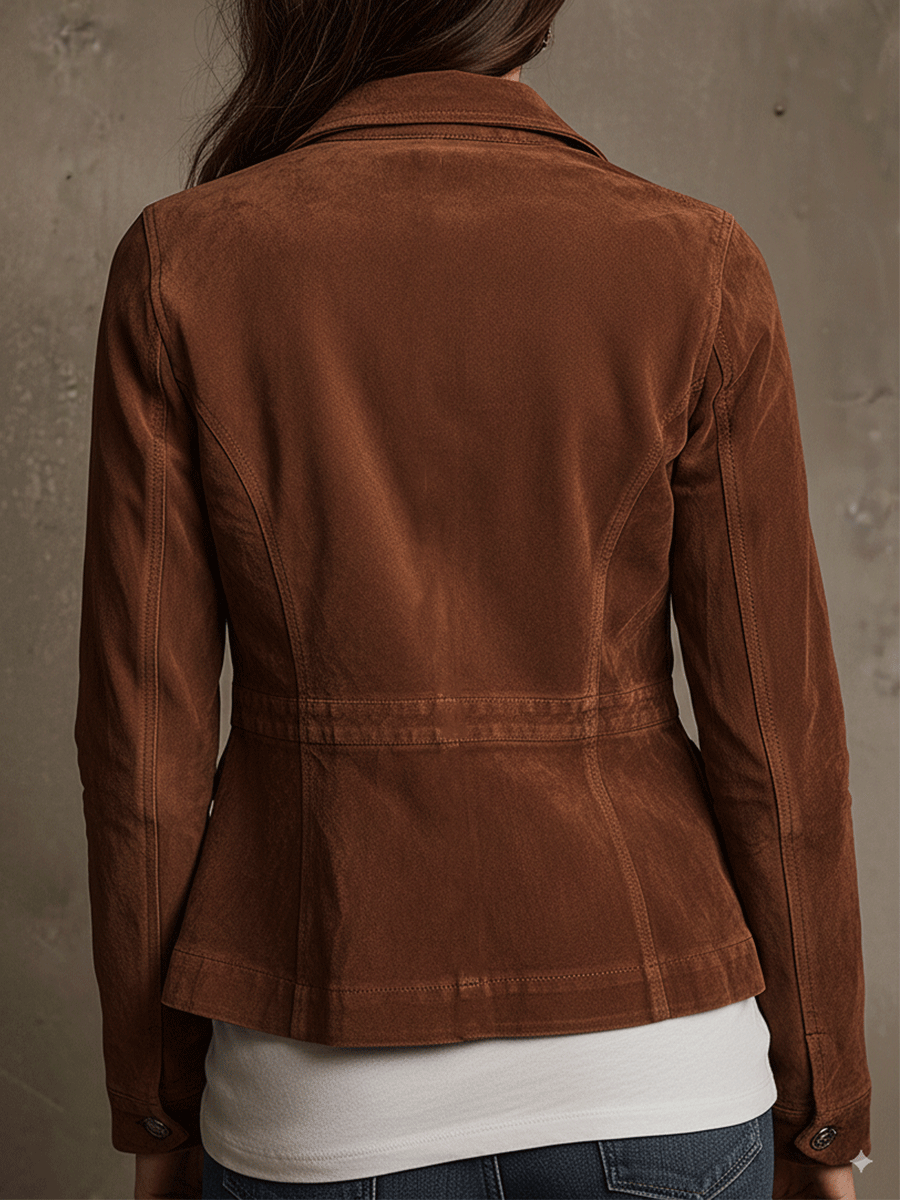 Elena | Suede Utility Jacket