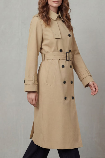 Hadley | Trench-coat croisé et ceinturé