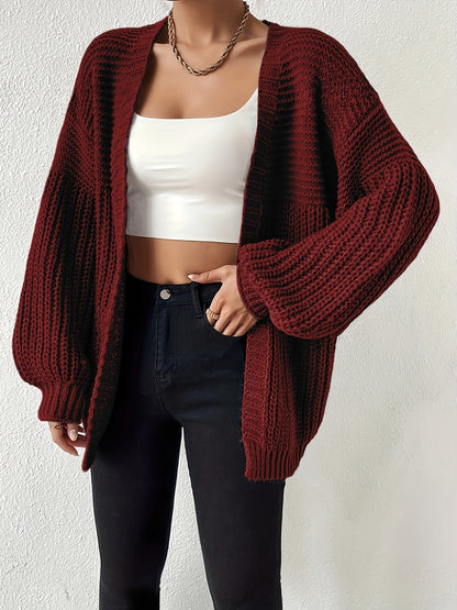 Odessa | Chunky Knit Balloon Sleeve Cardigan