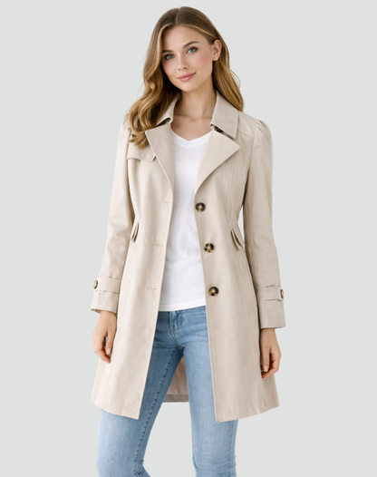 Celeste | Tailored Button Trench Coat