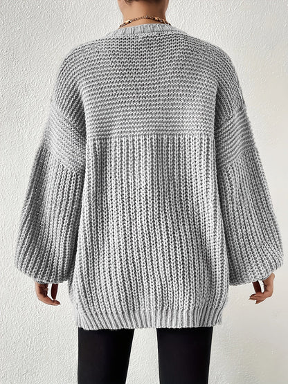 Odessa | Chunky Knit Balloon Sleeve Cardigan