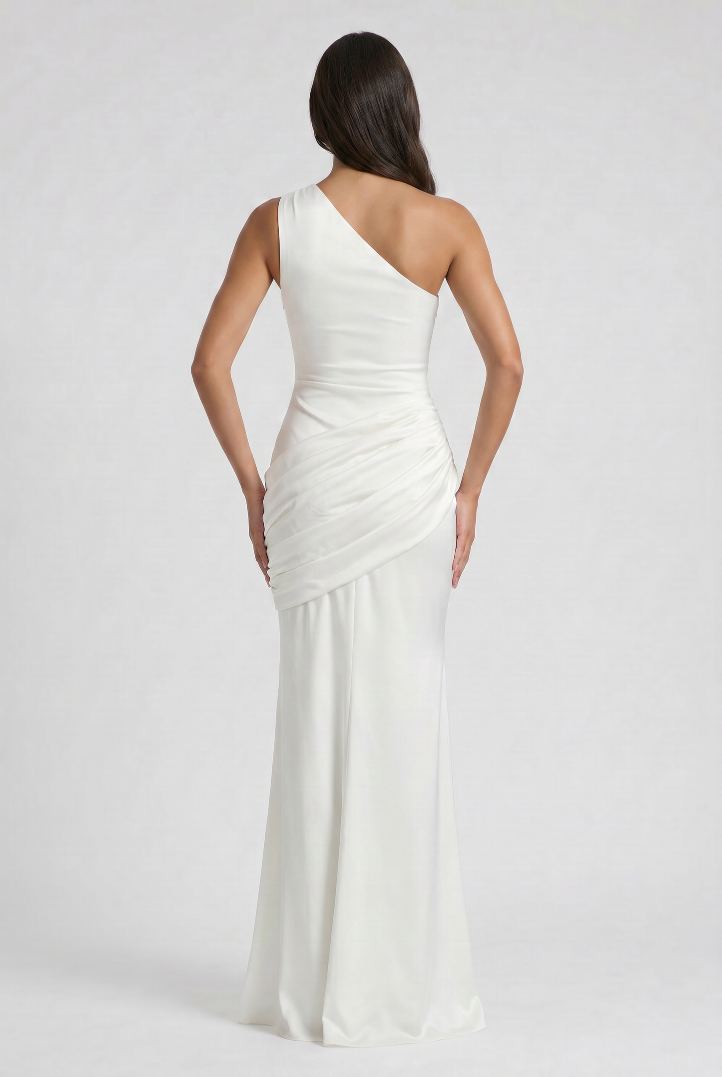 Abbey One Shoulder Draped Maxi Dress