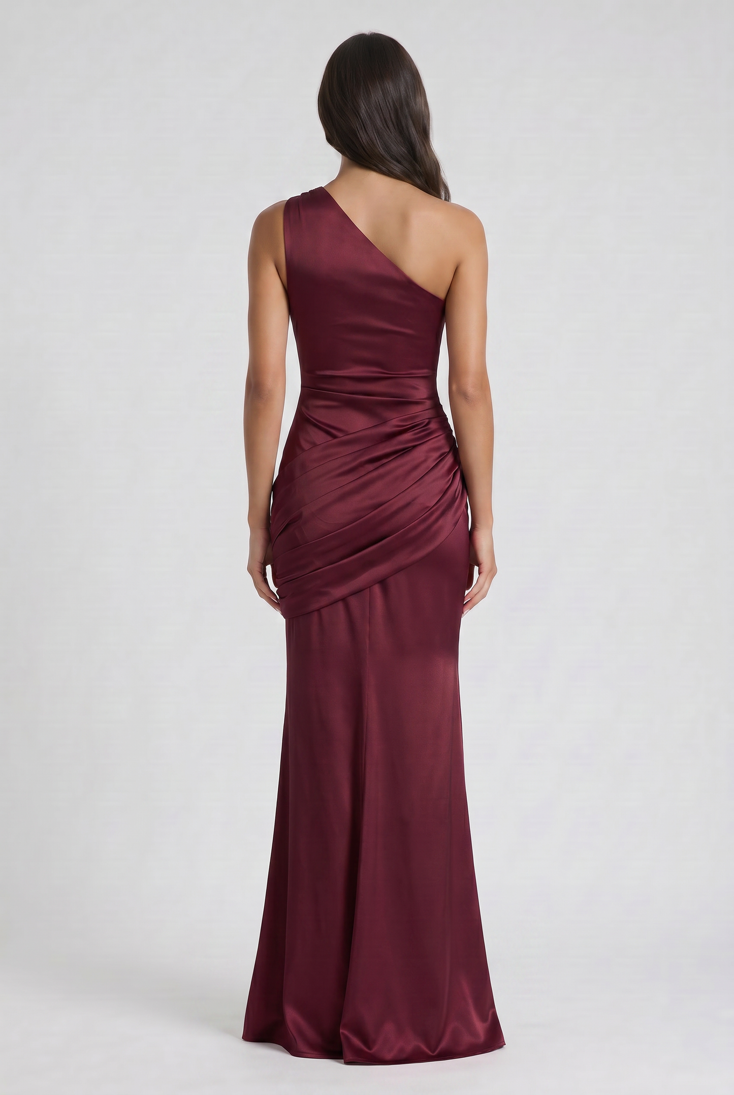 Abbey One Shoulder Draped Maxi Dress