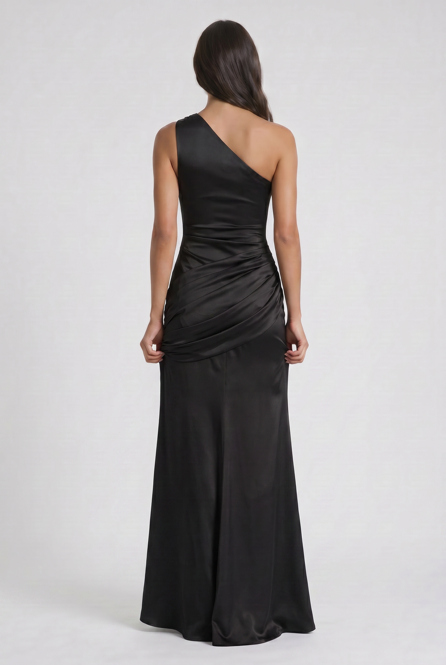 Abbey One Shoulder Draped Maxi Dress