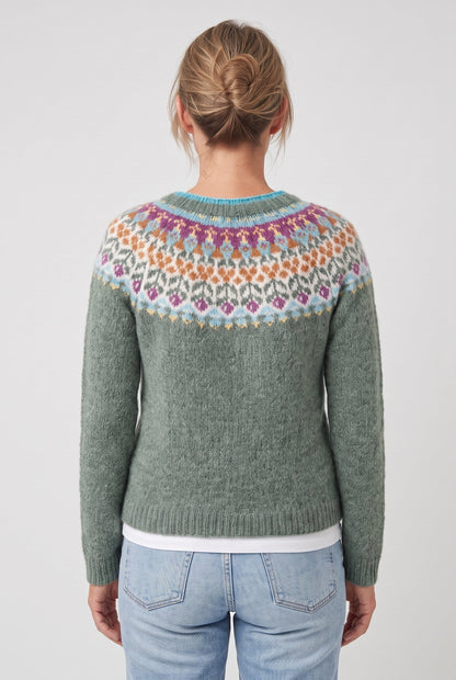 Abigail | Nordic Crew Neck Knit Sweater