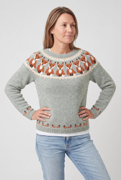 Abigail | Nordic Crew Neck Knit Sweater
