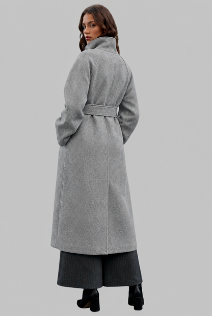 Adriana | Belted Longline Wool Coat