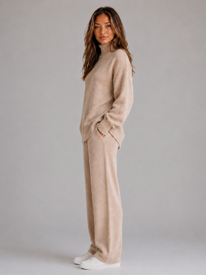 Amara | Conjunto extragrande para estar en casa con cuello vuelto