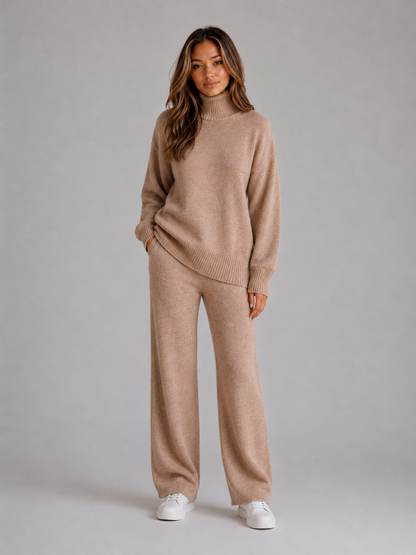Amara | Conjunto extragrande para estar en casa con cuello vuelto