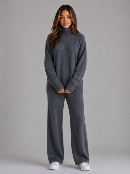 Amara | Conjunto extragrande para estar en casa con cuello vuelto
