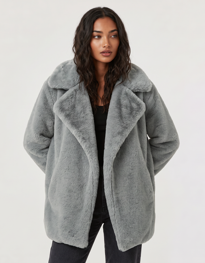 Amelia | Oversized Faux Fur Jacket