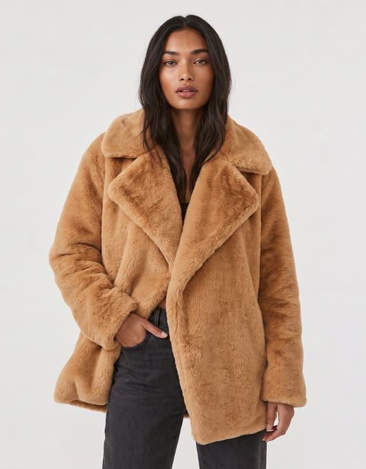Amelia | Oversized Faux Fur Jacket