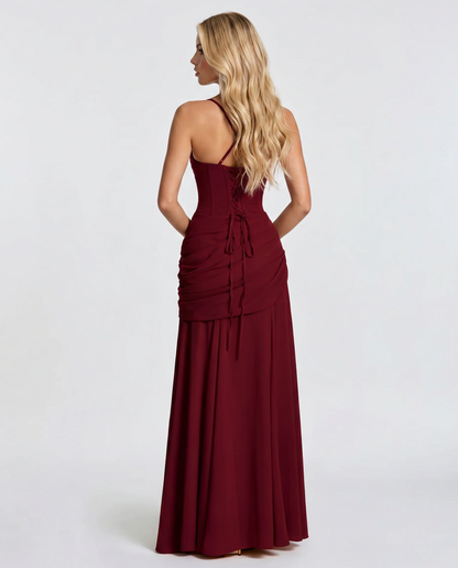 Amelia Ruched Maxi Dress