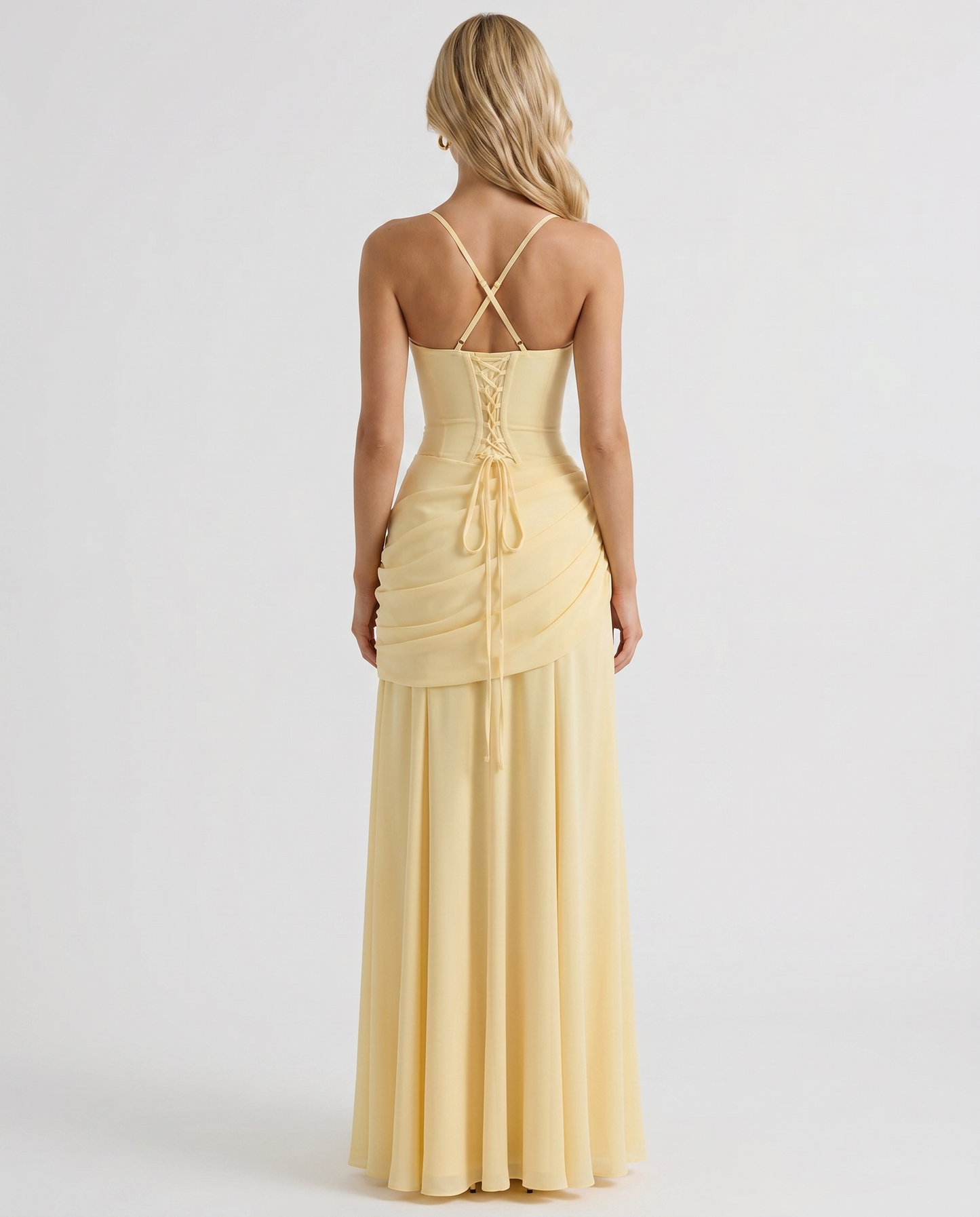 Amelia Ruched Maxi Dress