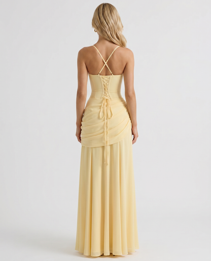 Amelia Ruched Maxi Dress