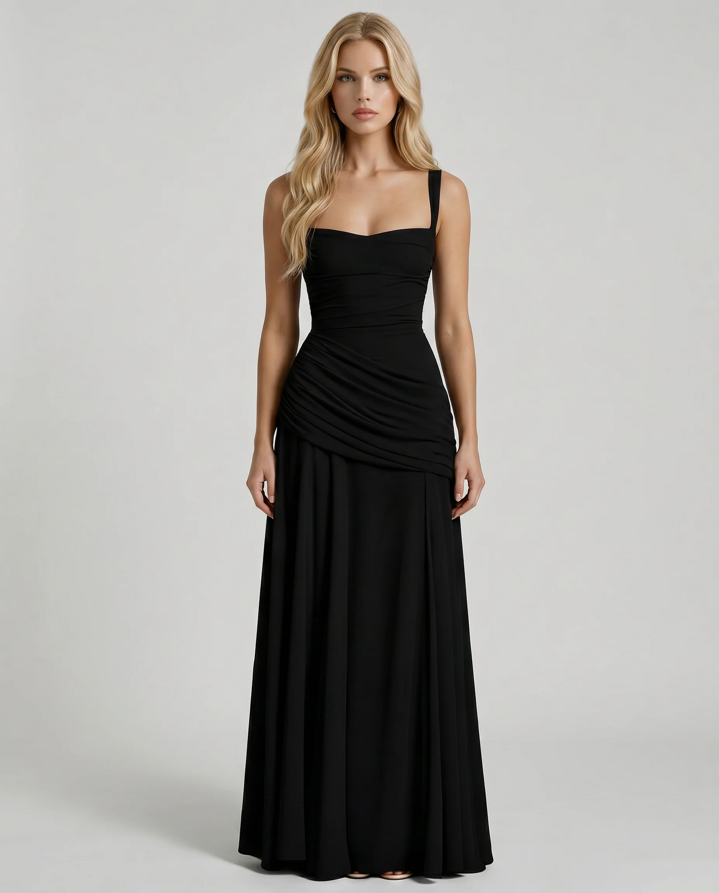 Amelia Ruched Maxi Dress