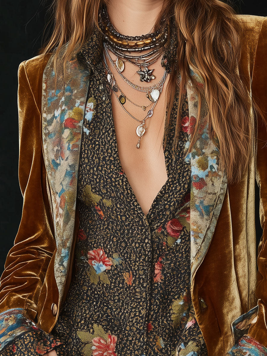 Anouk | Vintage Floral Patchwork Blazer