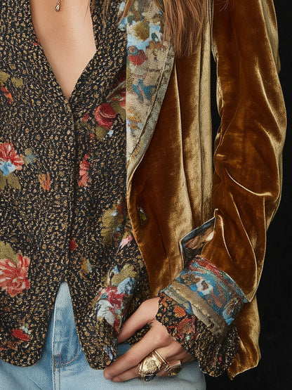 Anouk | Vintage Floral Patchwork Blazer
