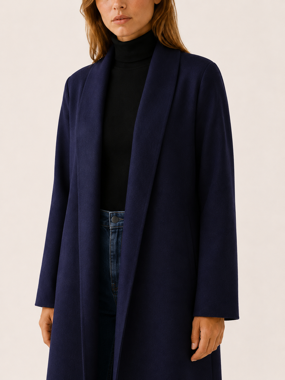 Ariana | Open Front Tailored Longline Coat