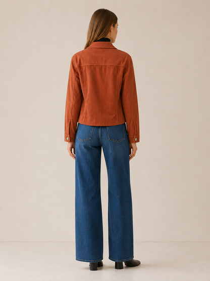 Arian | Cropped Button Pocket Jacket
