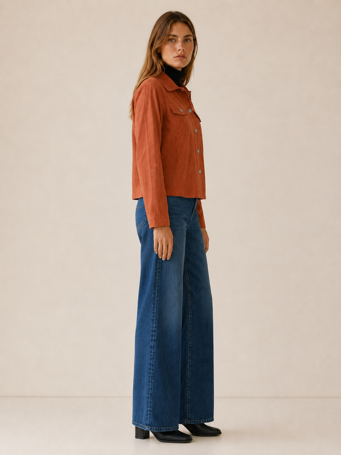 Arian | Cropped Button Pocket Jacket