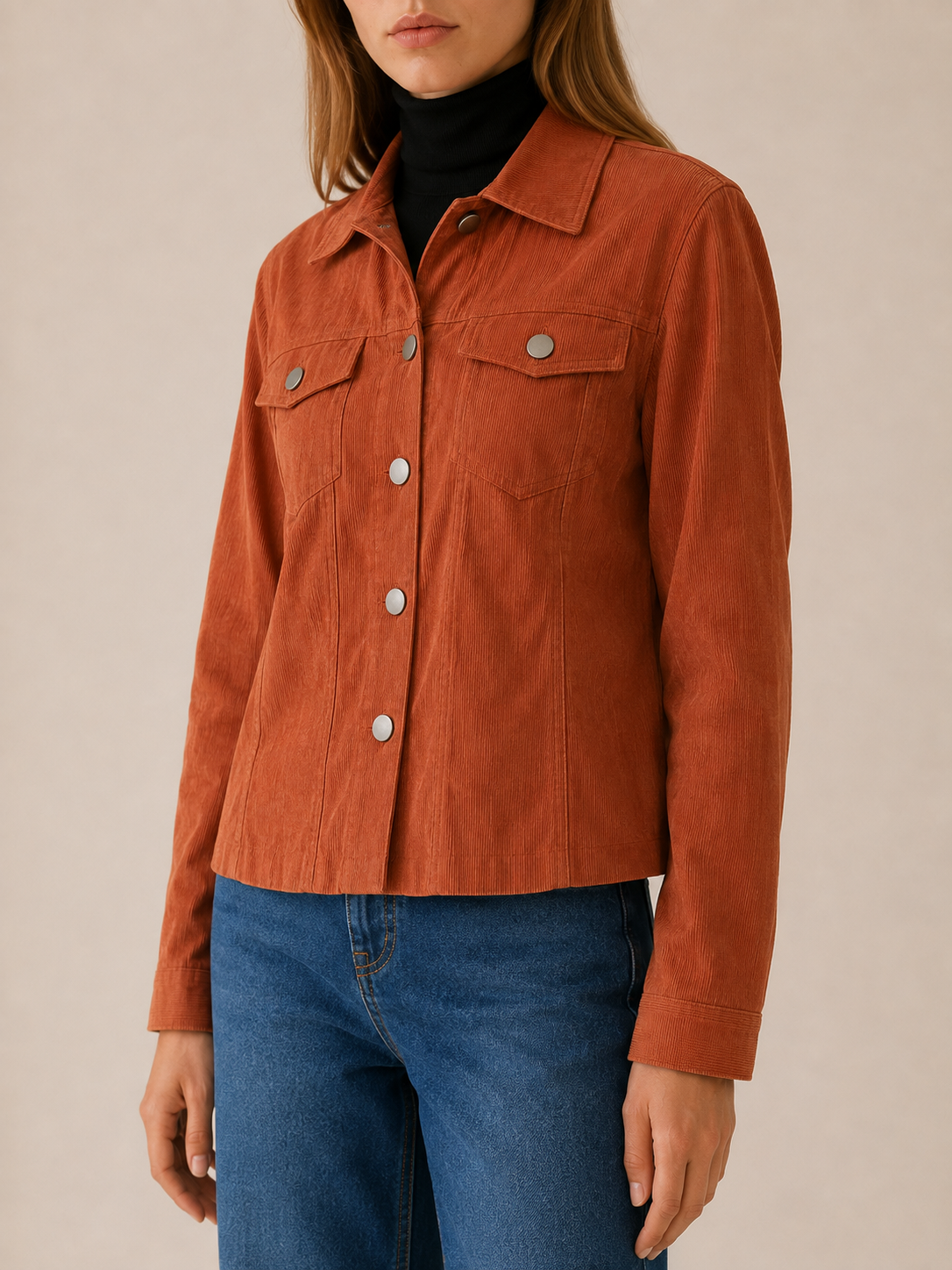 Arian | Cropped Button Pocket Jacket