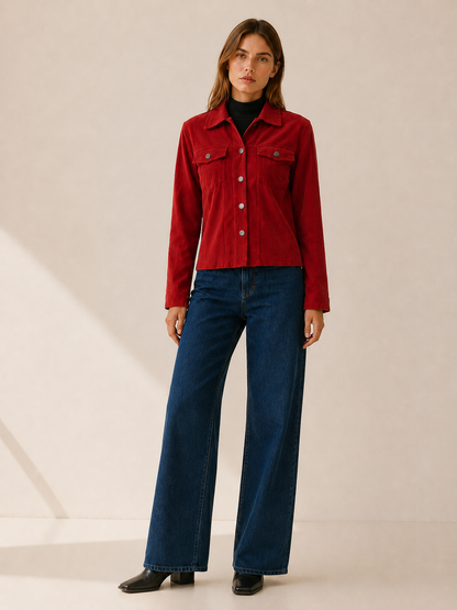 Arian | Cropped Button Pocket Jacket
