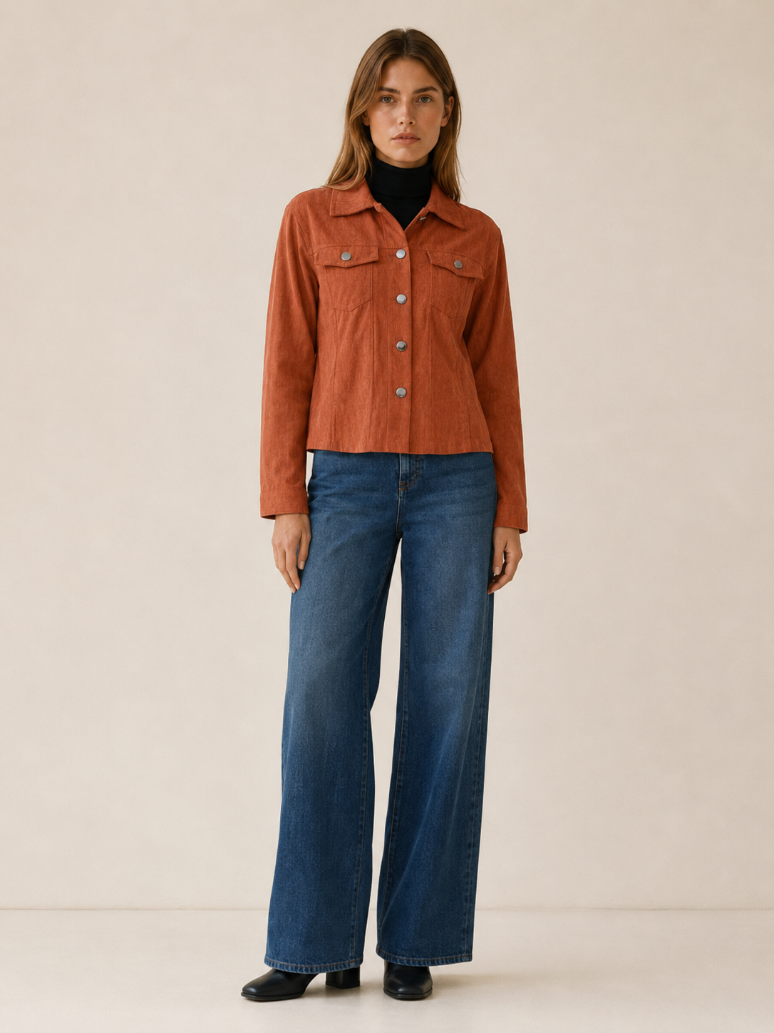 Arian | Cropped Button Pocket Jacket