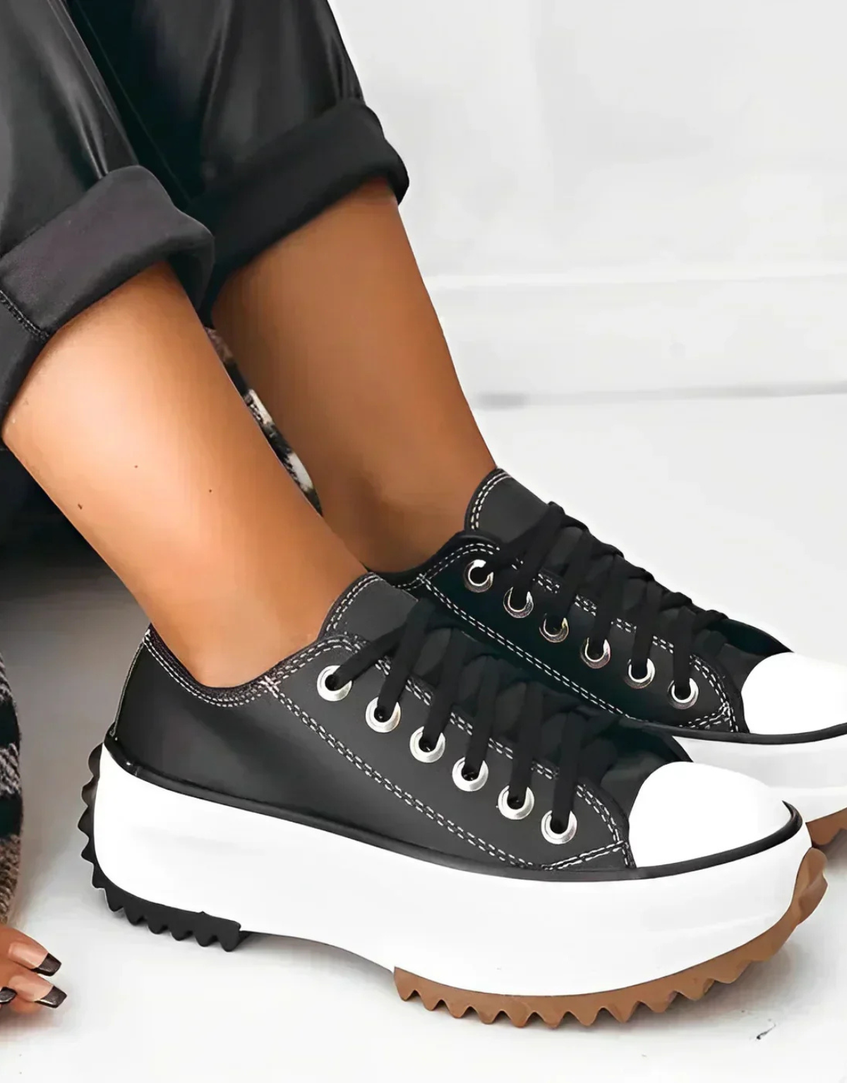 Arlette | Chunky Platform Lace Up Sneakers