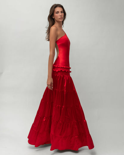 Athena Halter Neck Maxi Dress