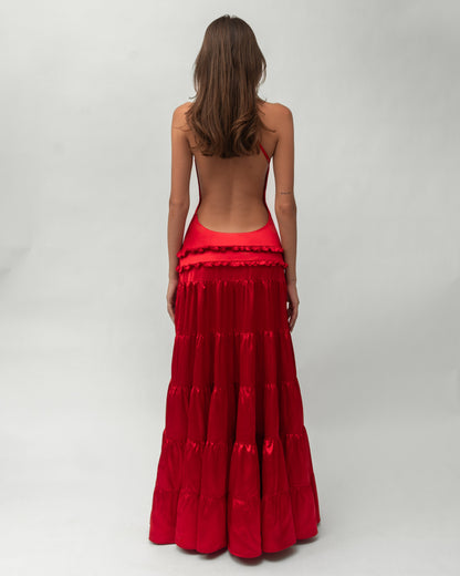 Athena Halter Neck Maxi Dress