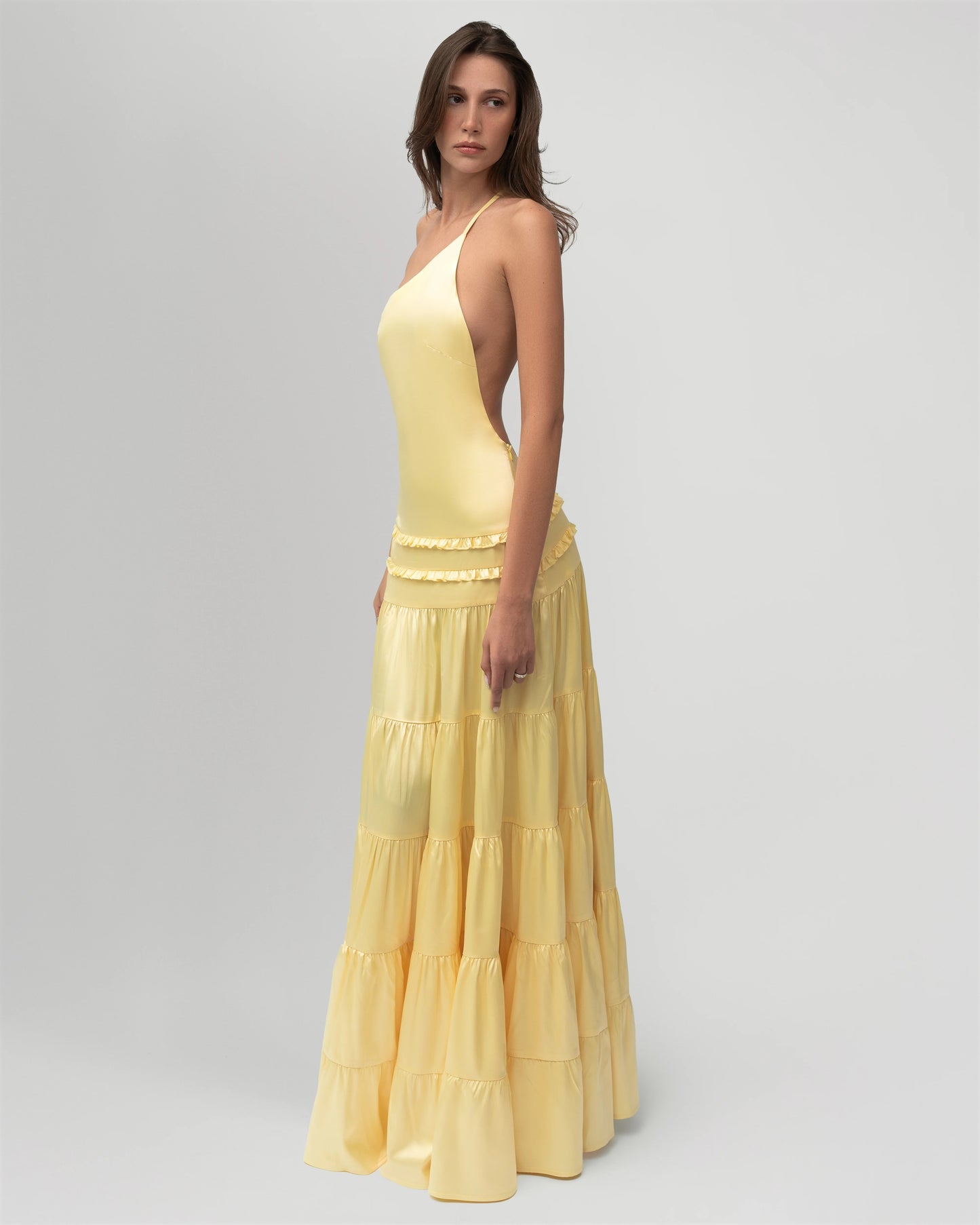Athena Halter Neck Maxi Dress