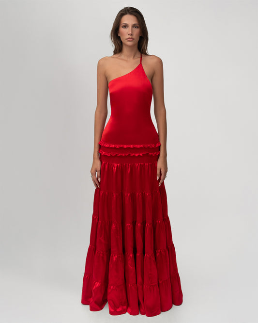 Athena Halter Neck Maxi Dress