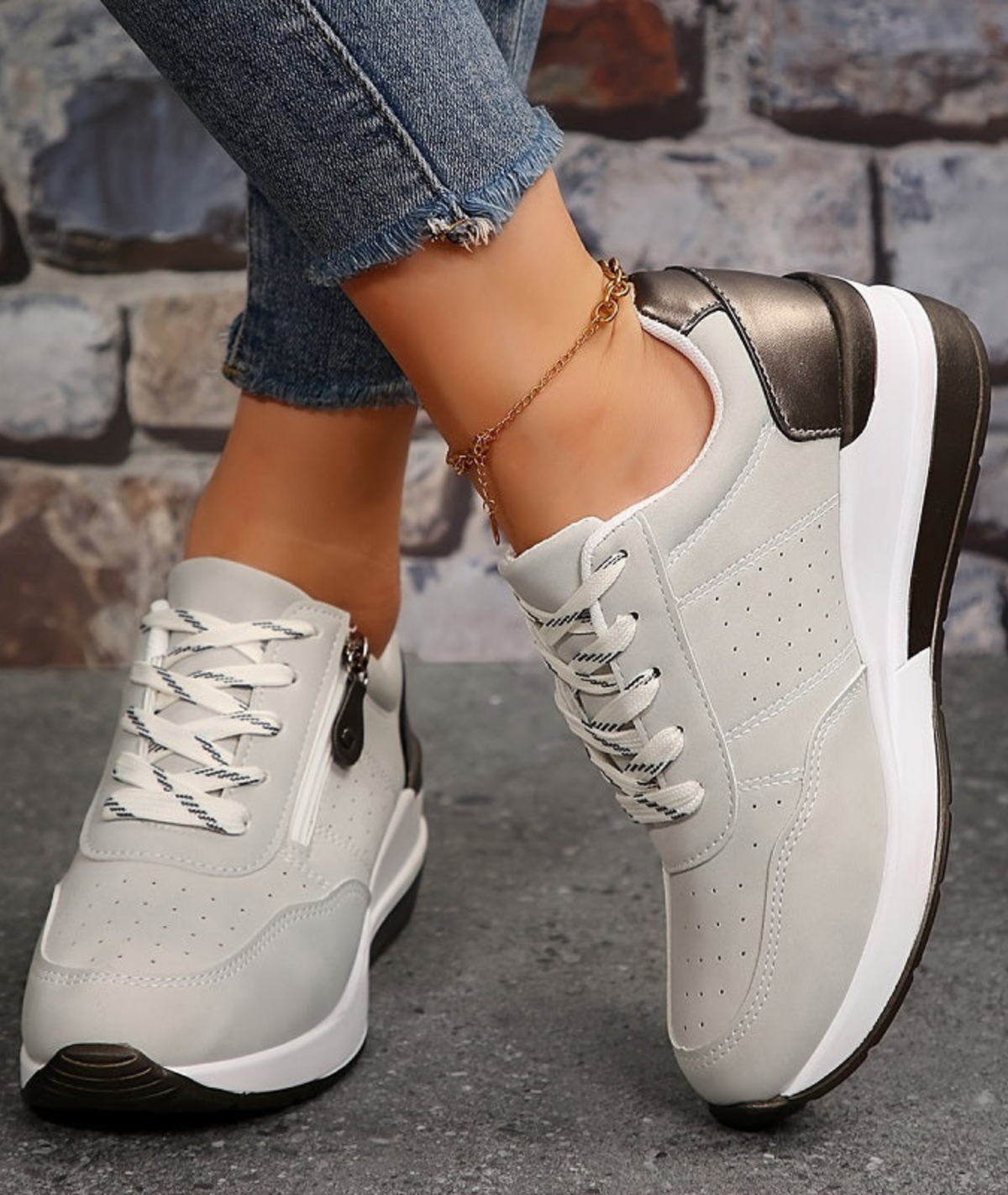 Avalance | Orthopedic Side Zip Cushioned Walking Shoes