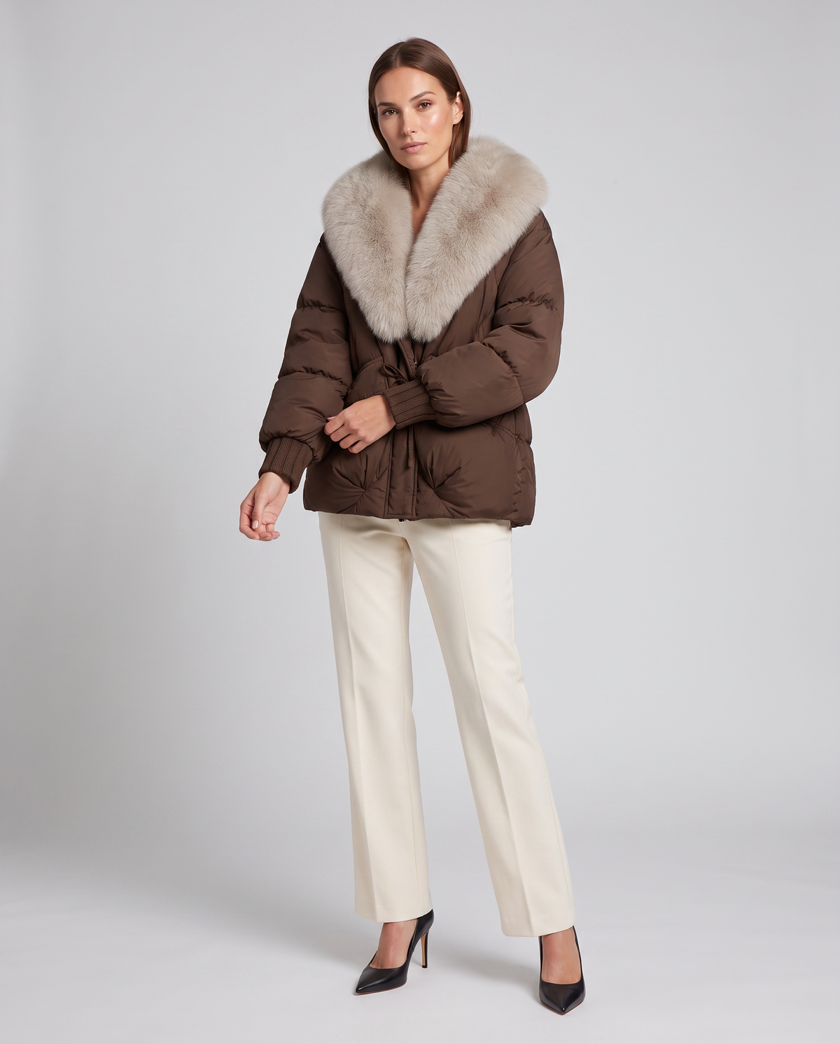 Beatrice | Faux Fur Collar Puffer Jacket