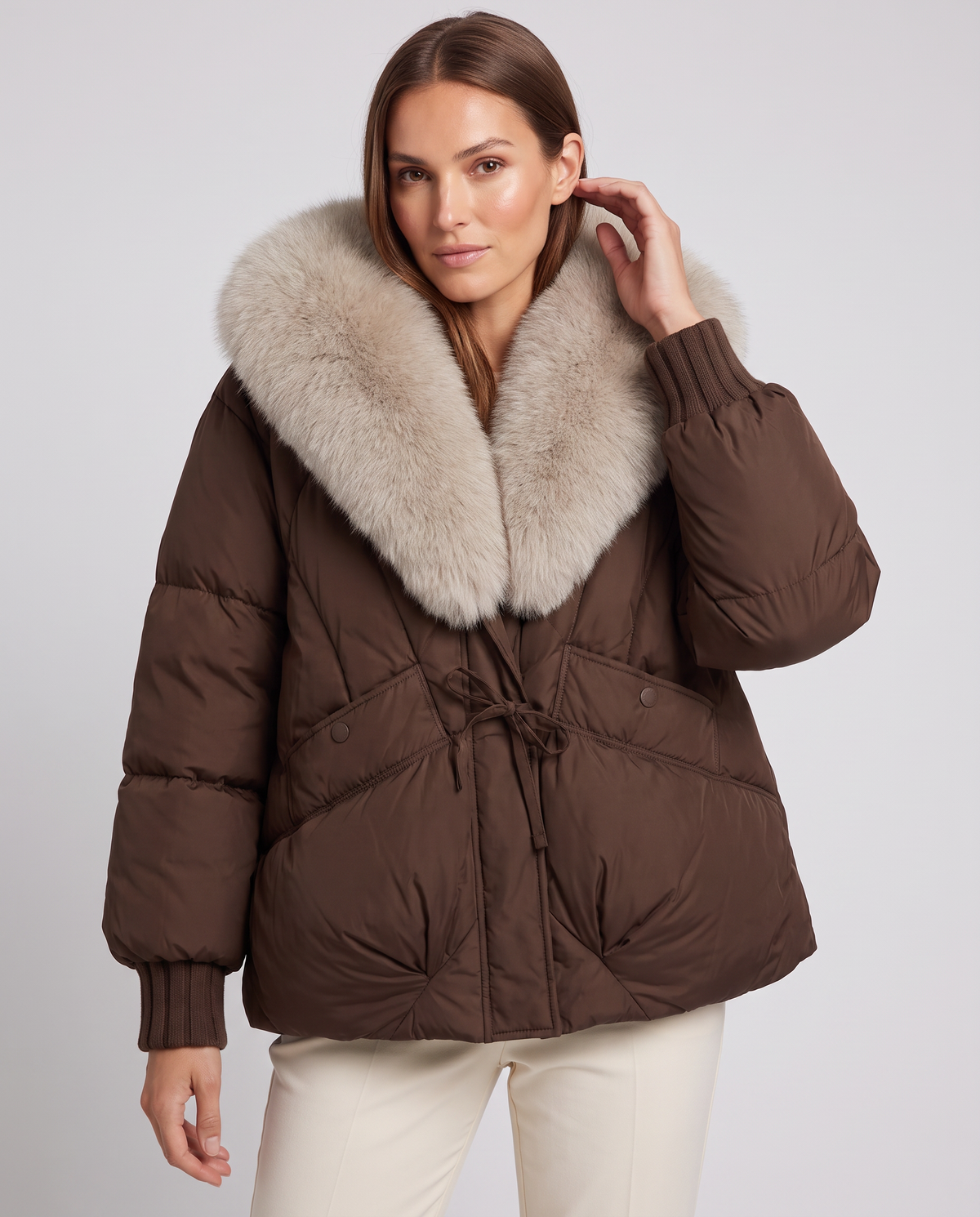 Beatrice | Faux Fur Collar Puffer Jacket