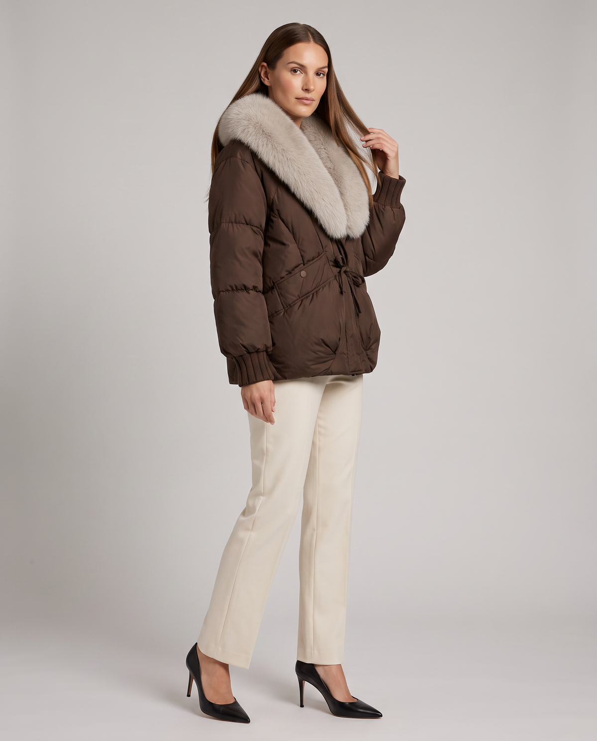 Beatrice | Faux Fur Collar Puffer Jacket