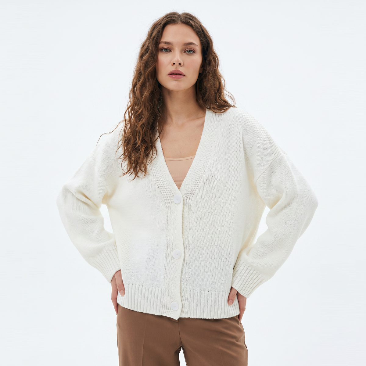 Briar | Oversized Button-Front Cardigan