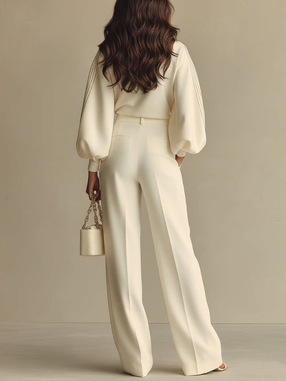 Camila | Crew Neck High Waist Knit Set