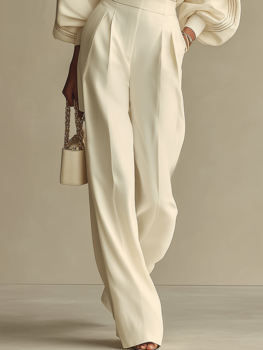 Camila | Crew Neck High Waist Knit Set